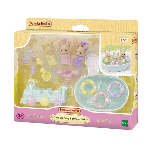 Sylvanian Families Triplets Baby Bath Time Set