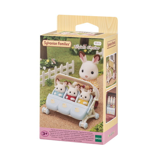 Sylvanian Families Triplets Stroller - Free Gift