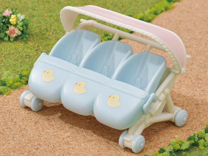 Sylvanian Families Triplets Stroller - Free Gift