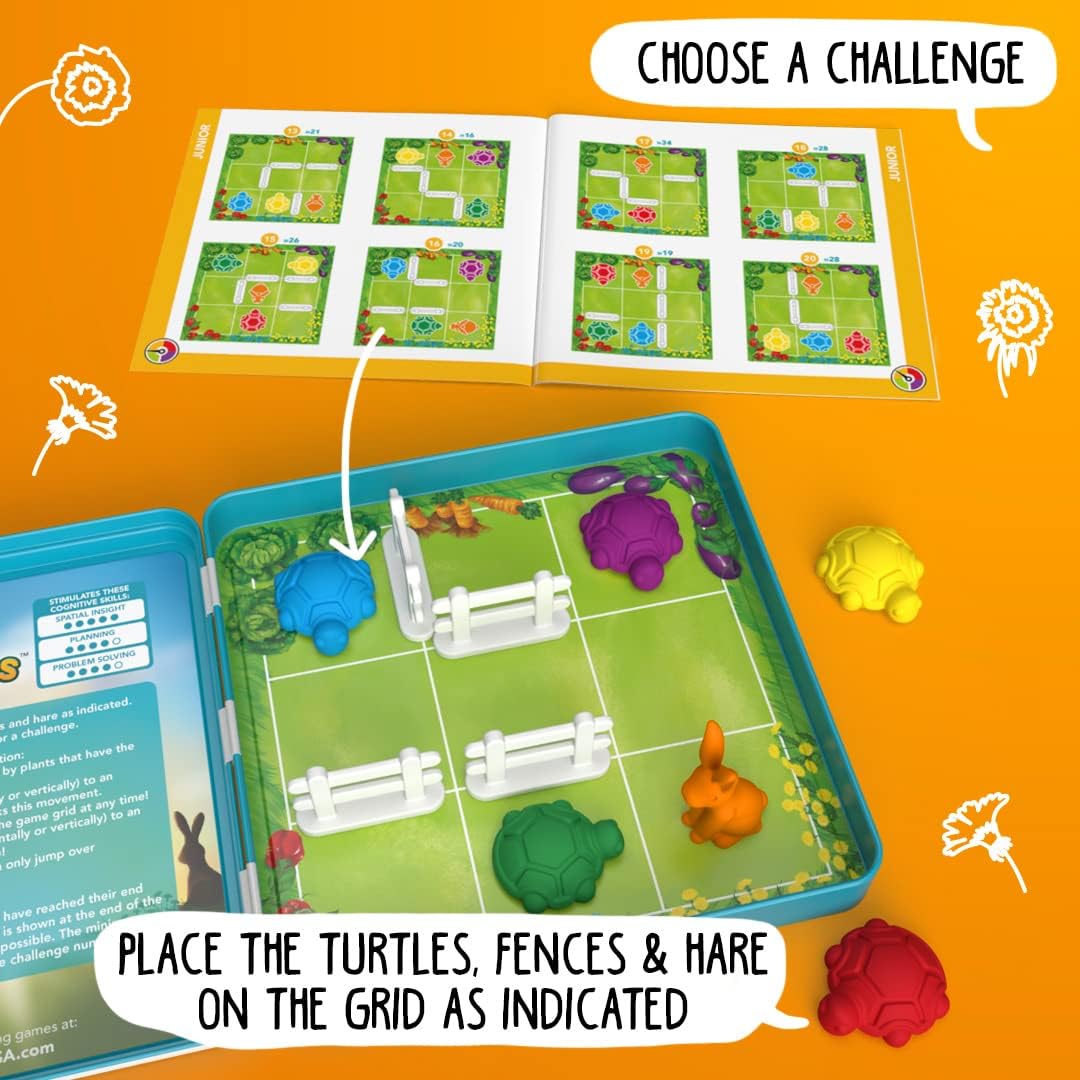 SmartGames - Turtle Tactics Metal Box Travel Game