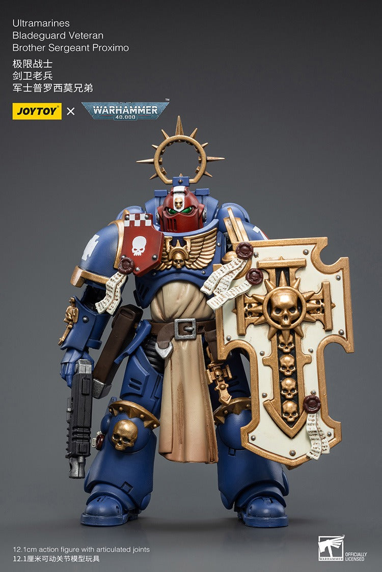 JOYTOY Warhammer 40K Ultramarines Bladeguard Veteran Brother Sergeant Proximo JT2337