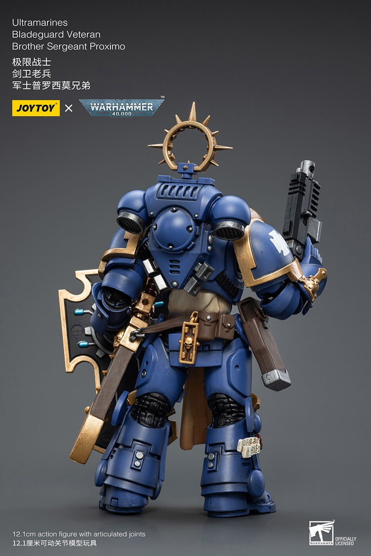 JOYTOY Warhammer 40K Ultramarines Bladeguard Veteran Brother Sergeant Proximo JT2337