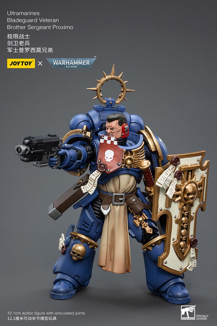 JOYTOY Warhammer 40K Ultramarines Bladeguard Veteran Brother Sergeant Proximo JT2337