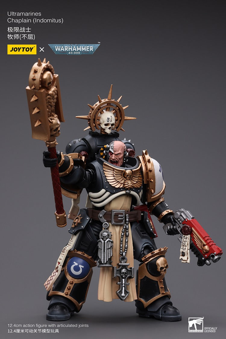 JOYTOY Warhammer 40K Ultramarines Chaplain (Indomitus) JT8902