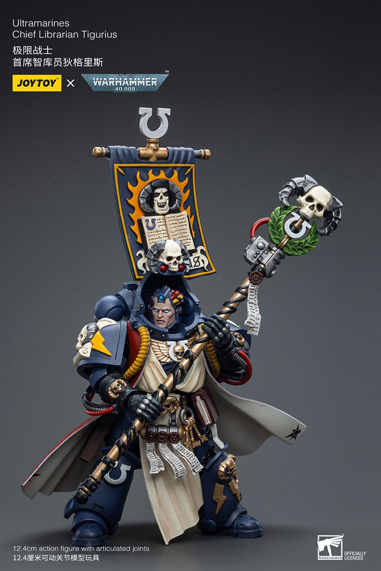 JOYTOY Warhammer 40K Ultramarines Chief Librarian Tigurius