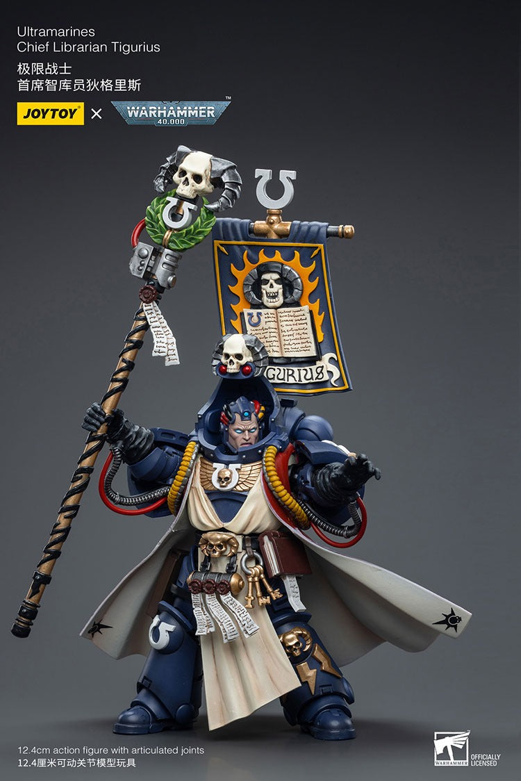 JOYTOY Warhammer 40K Ultramarines Chief Librarian Tigurius