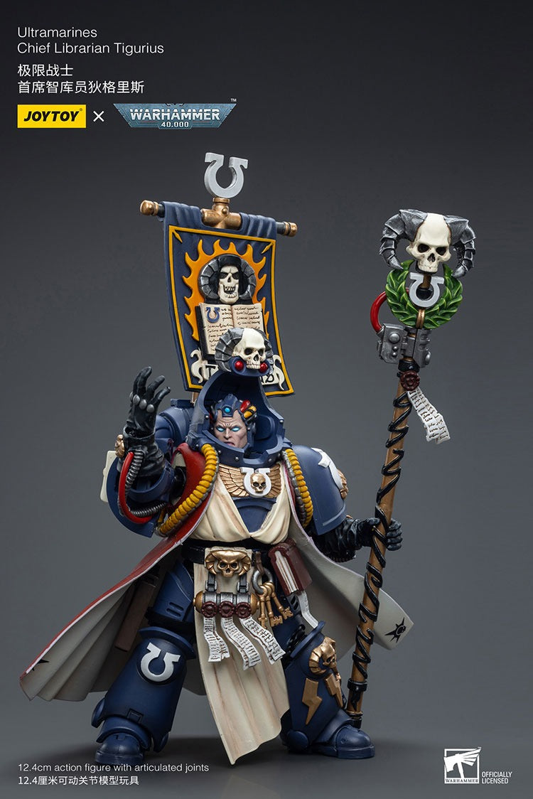 JOYTOY Warhammer 40K Ultramarines Chief Librarian Tigurius