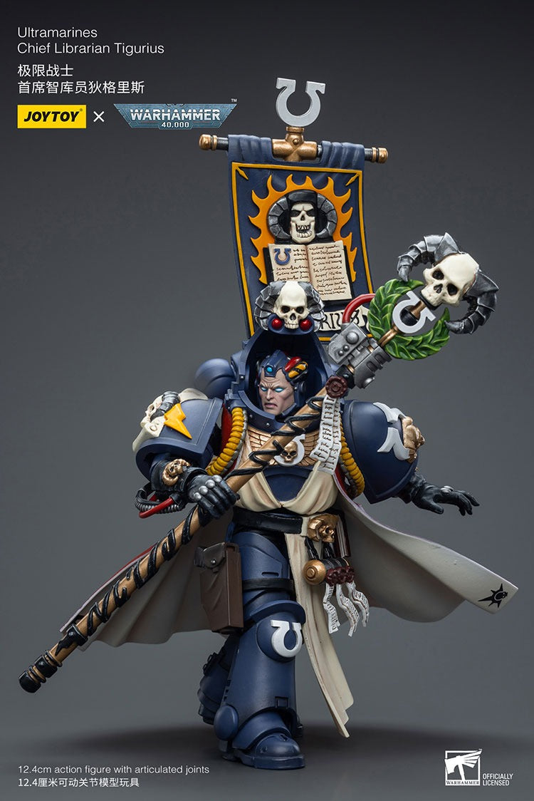 JOYTOY Warhammer 40K Ultramarines Chief Librarian Tigurius