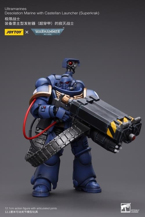 JOYTOY Warhammer 40K Ultramarines Desolation Marine with Castellan Launcher (Superkrak) JT8810