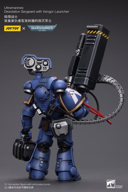 JOYTOY Warhammer 40K Ultramarines Desolation Sergeant with Vengor Launcher JT8803