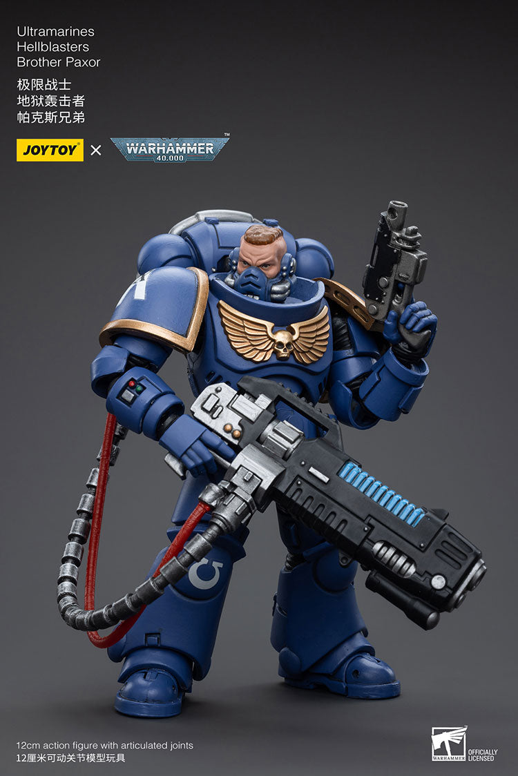 JOYTOY Warhammer 40K Ultramarines Hellblasters Brother Paxor