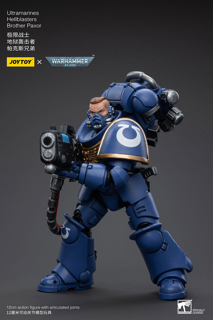 JOYTOY Warhammer 40K Ultramarines Hellblasters Brother Paxor