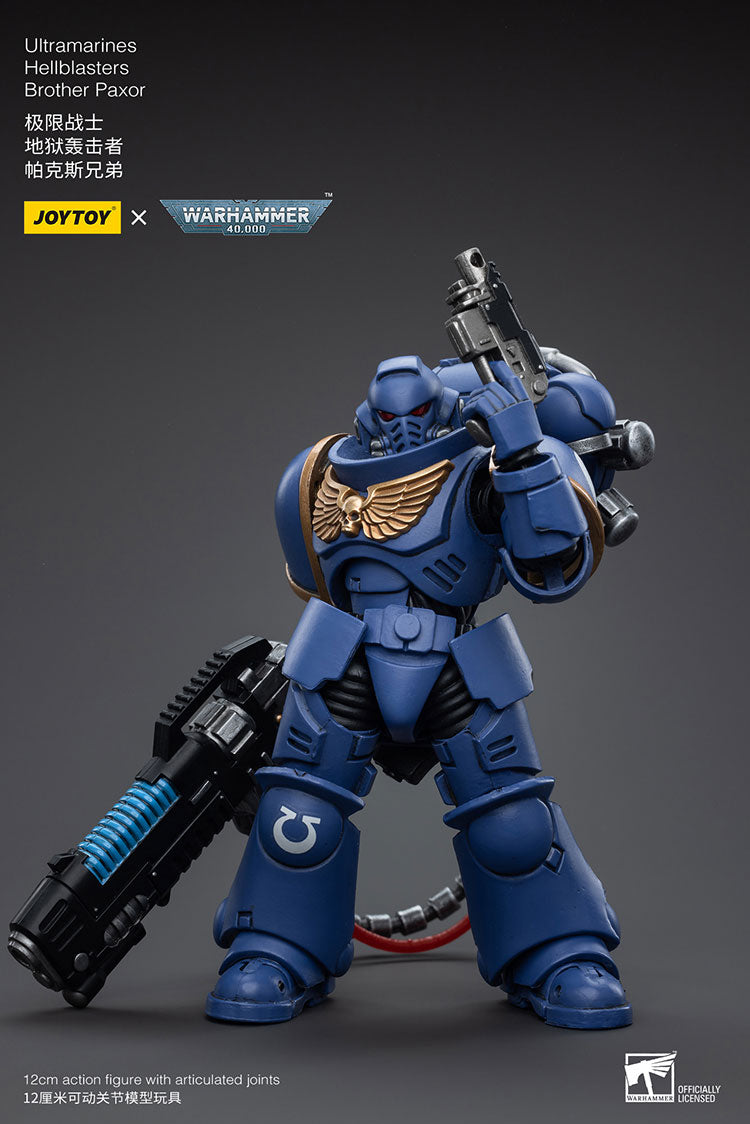 JOYTOY Warhammer 40K Ultramarines Hellblasters Brother Paxor