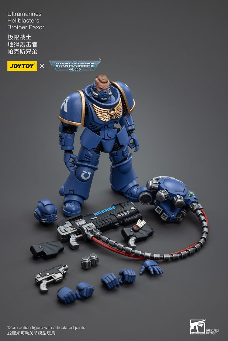 JOYTOY Warhammer 40K Ultramarines Hellblasters Brother Paxor