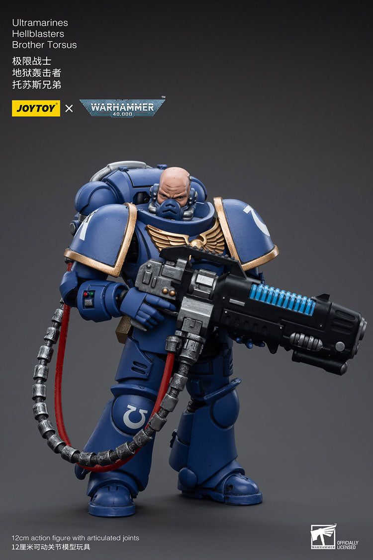 JOYTOY Warhammer 40K Ultramarines Hellblasters Brother Torsus