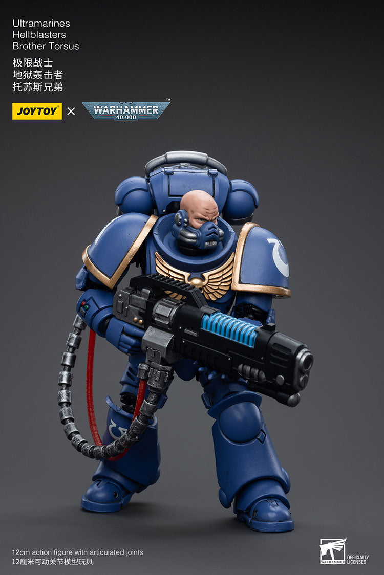 JOYTOY Warhammer 40K Ultramarines Hellblasters Brother Torsus