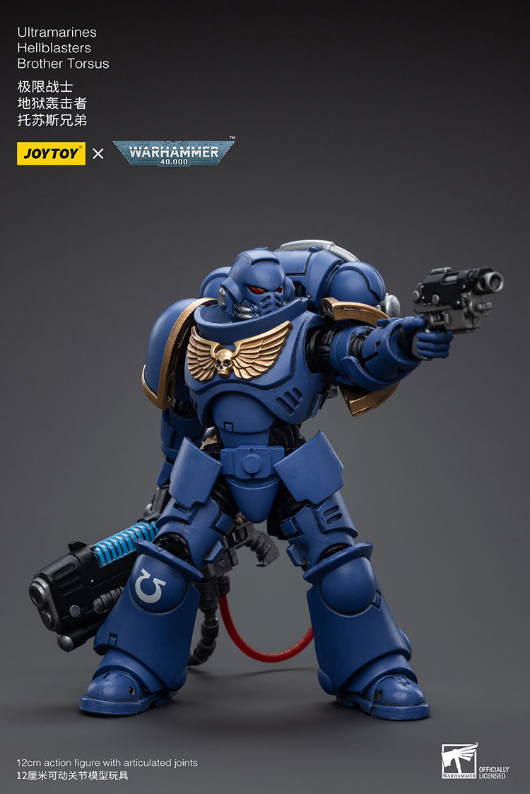 JOYTOY Warhammer 40K Ultramarines Hellblasters Brother Torsus