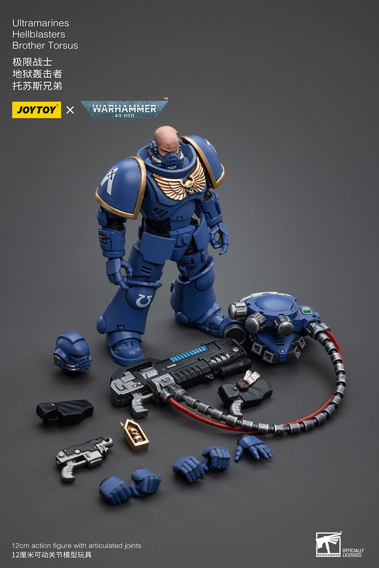 JOYTOY Warhammer 40K Ultramarines Hellblasters Brother Torsus