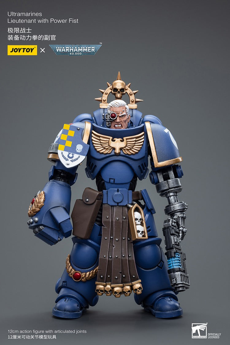 JOYTOY Warhammer 40K Ultramarines Lieutenant with Power Fist JT7677