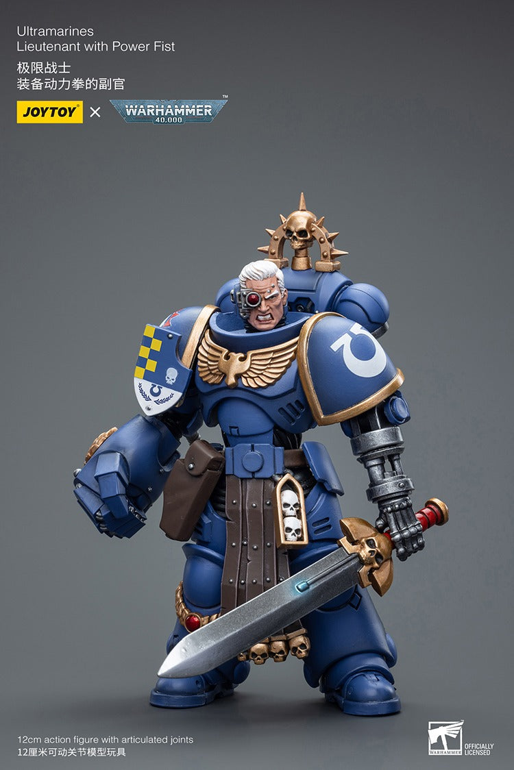 JOYTOY Warhammer 40K Ultramarines Lieutenant with Power Fist JT7677