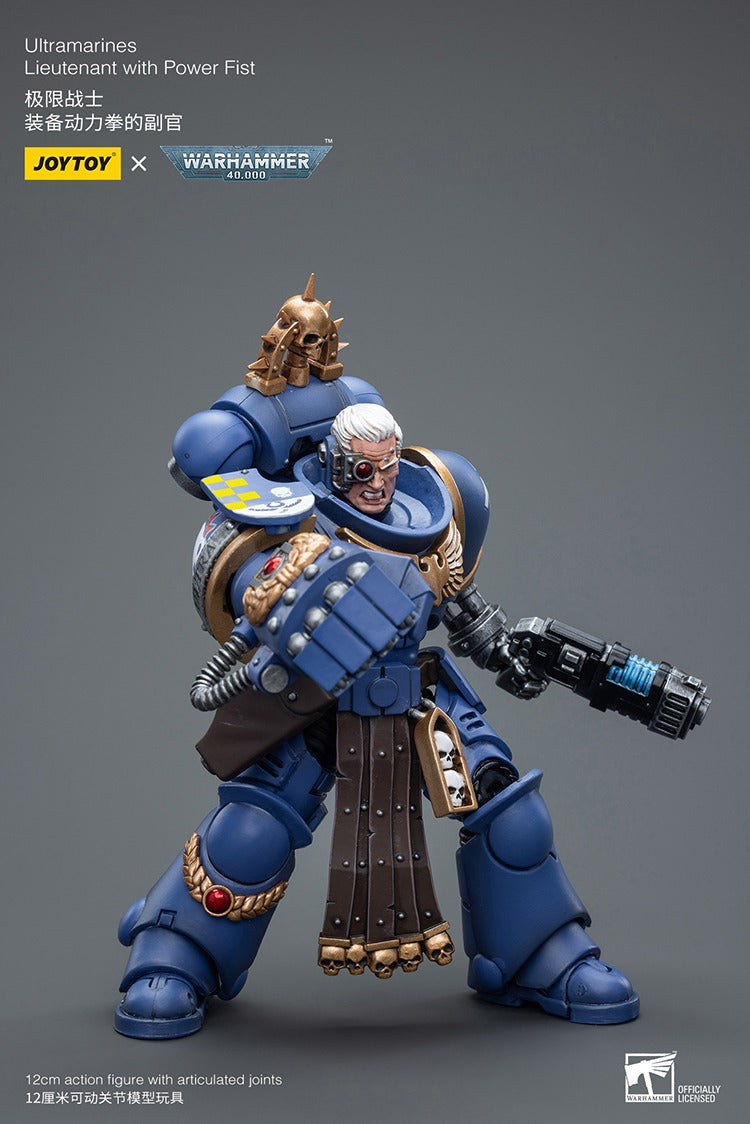 JOYTOY Warhammer 40K Ultramarines Lieutenant with Power Fist JT7677