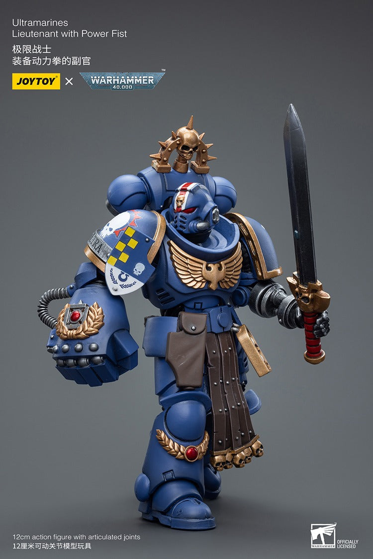 JOYTOY Warhammer 40K Ultramarines Lieutenant with Power Fist JT7677