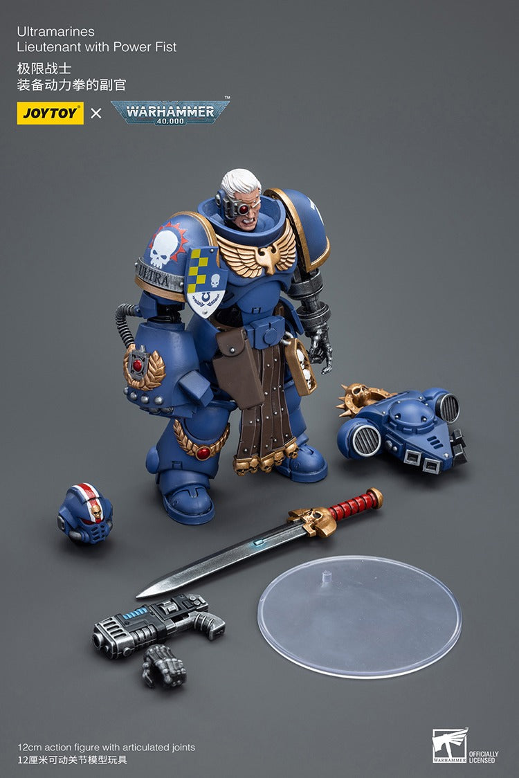 JOYTOY Warhammer 40K Ultramarines Lieutenant with Power Fist JT7677