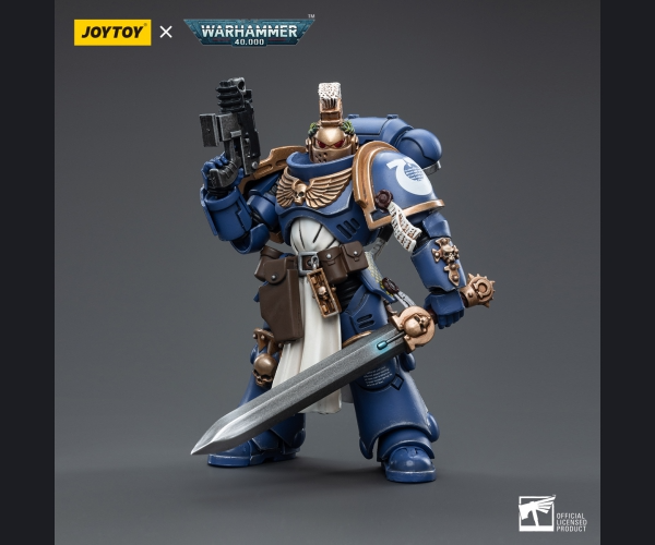 Joytoy Warhammer 40K Ultramarines Primaris Company Champion Brother Parnaeus Warhammer