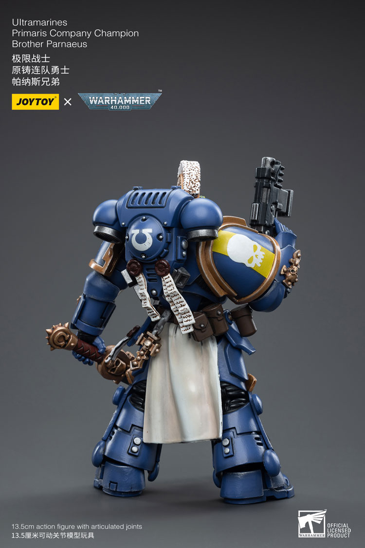 Joytoy Warhammer 40K Ultramarines Primaris Company Champion Brother Parnaeus Warhammer