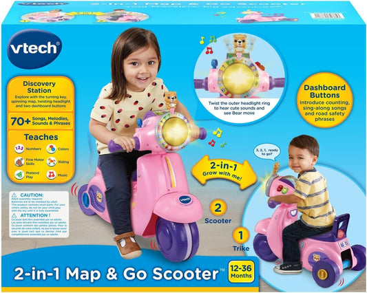 VTech 2 In 1 Ride N Balance Scooter Pink