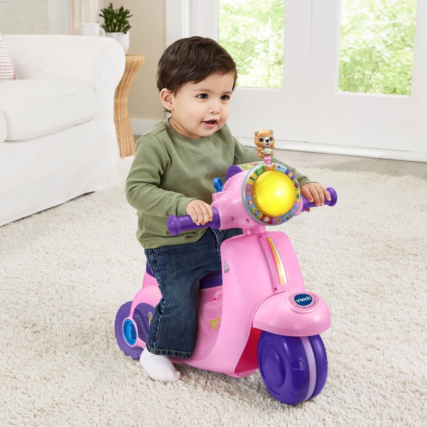 VTech 2 In 1 Ride N Balance Scooter Pink