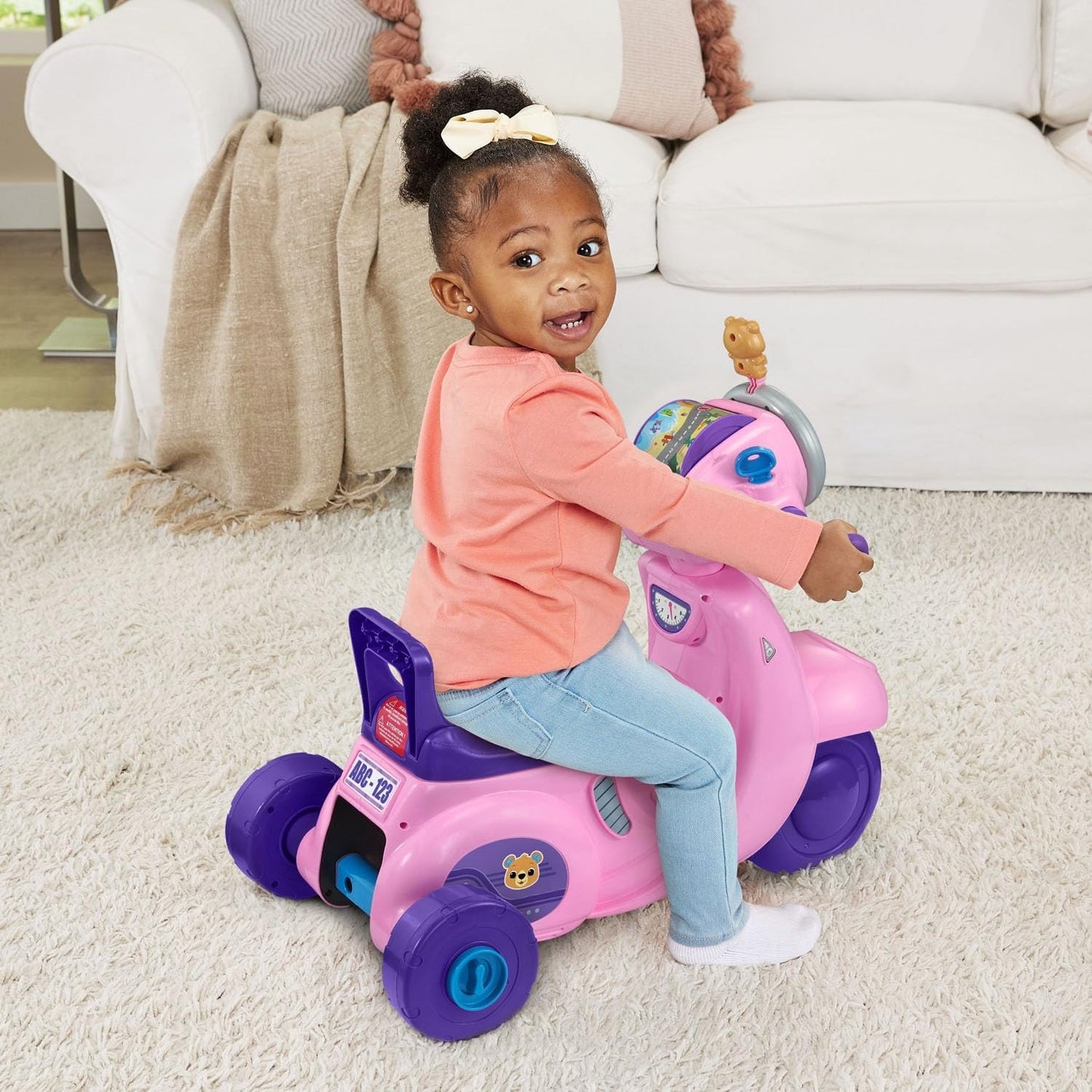 VTech 2 In 1 Ride N Balance Scooter Pink