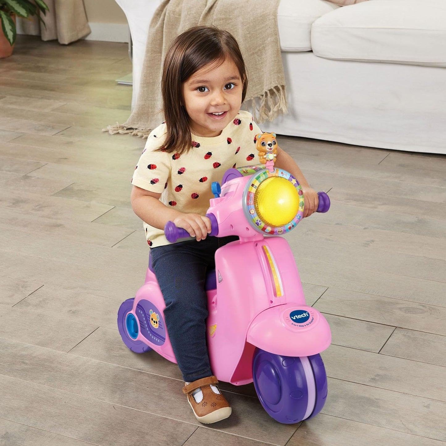 VTech 2 In 1 Ride N Balance Scooter Pink