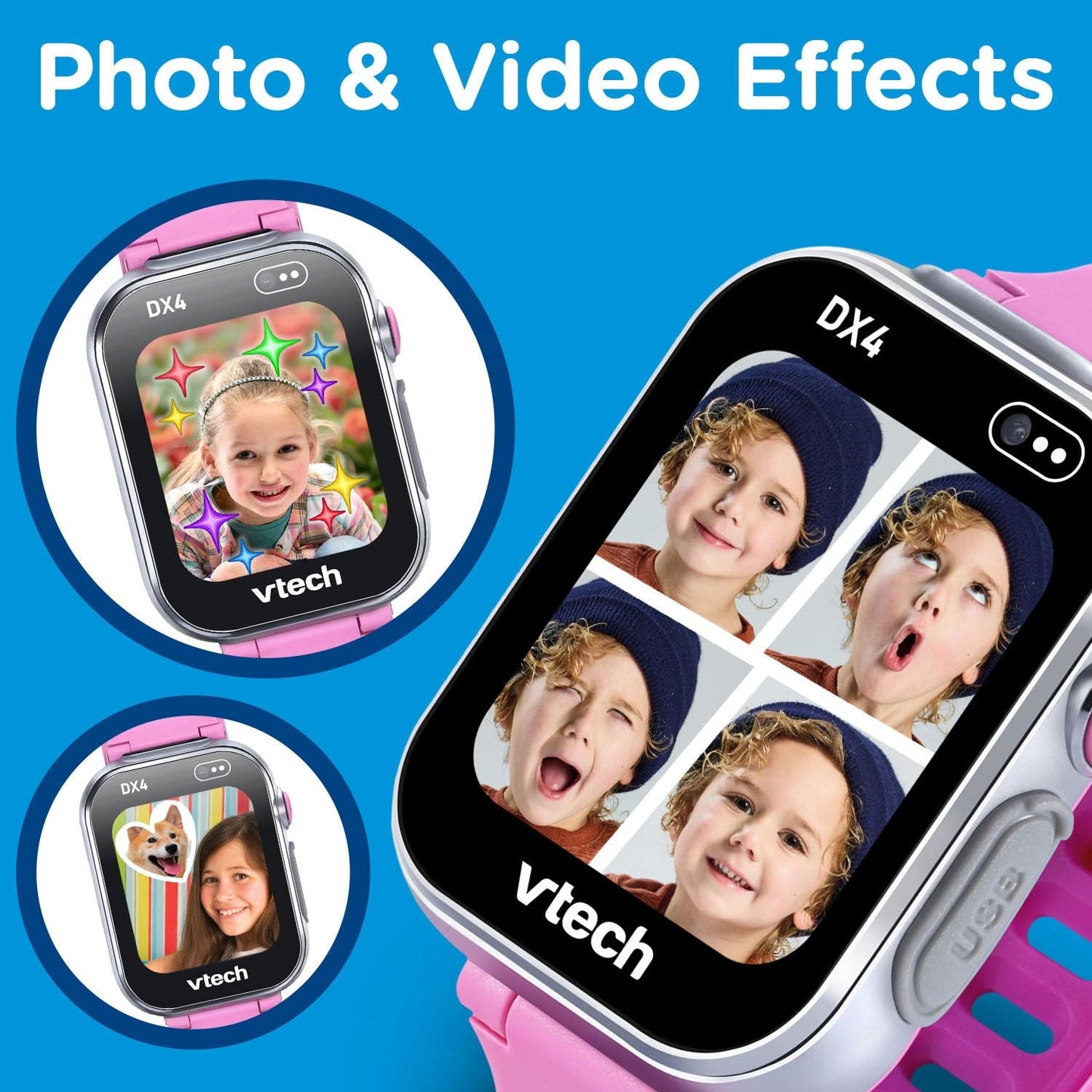 VTech KidiZoom Smartwatch DX4 Pink