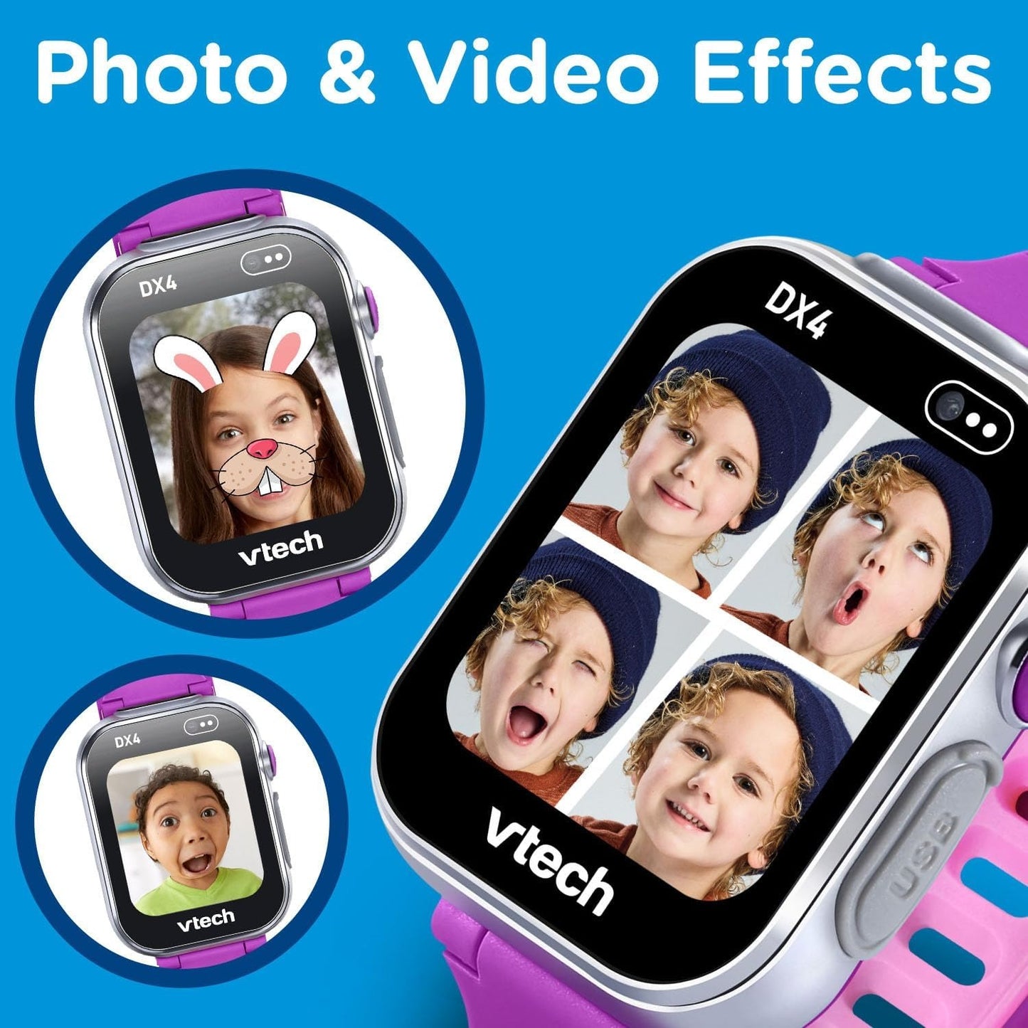 VTech KidiZoom Smartwatch DX4 Purple