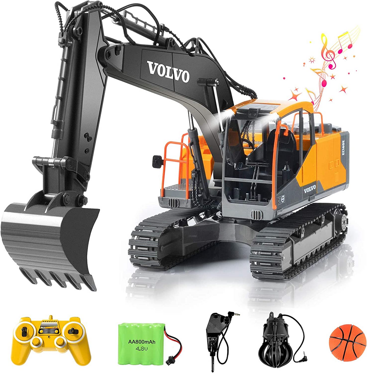 Double E Volvo 3 In 1 Rc Excavator