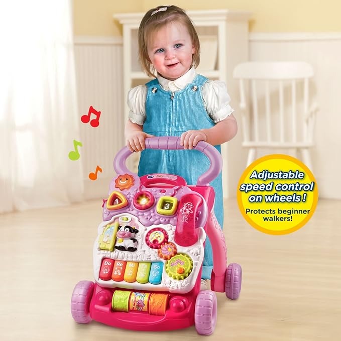 VTech 座って立ち上がる学習用歩行器 - ラベンダー (フラストレーションフリーパッケージ) 