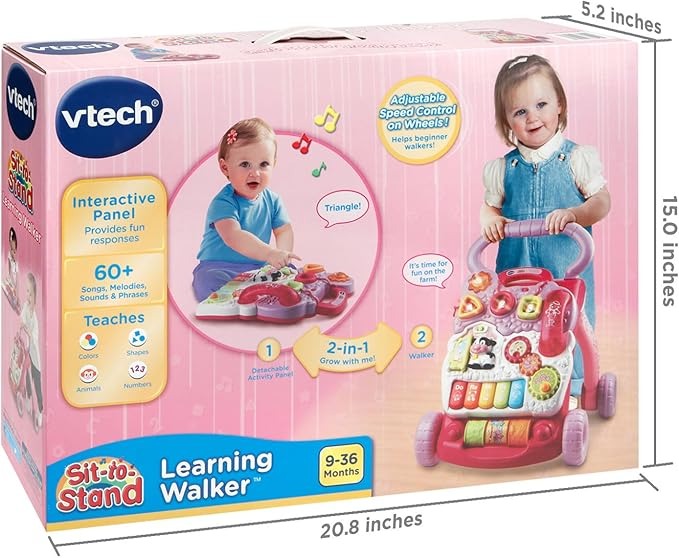 VTech 座って立ち上がる学習用歩行器 - ラベンダー (フラストレーションフリーパッケージ) 