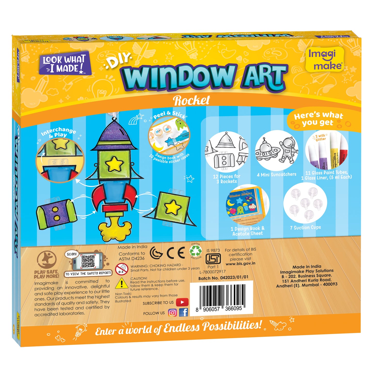 Window Art for Kids - Rocket