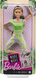 Barbie Made To Move Fashion Play - Long Wavy Brunette Hair Green