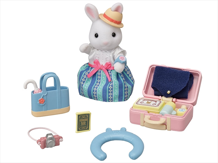 Sylvanian Families Weekend Travel Set - Snow Rabbit Mother Free Gift