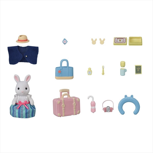 Sylvanian Families Weekend Travel Set - Snow Rabbit Mother Free Gift