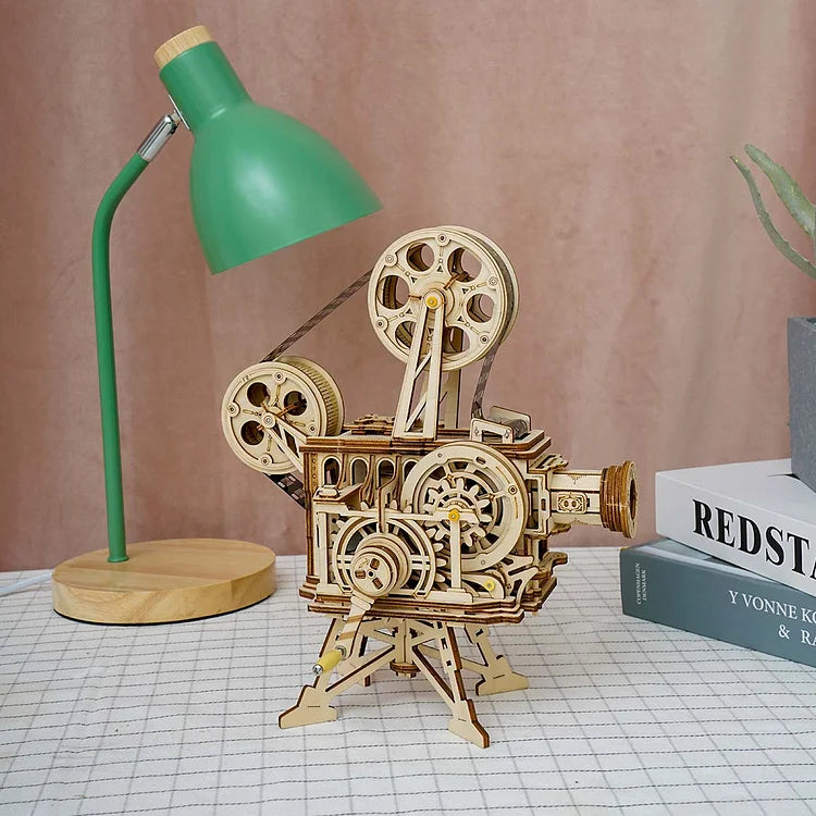 Robotime ROKR Vitascope Movie Projector 3D Wooden Puzzle LK601