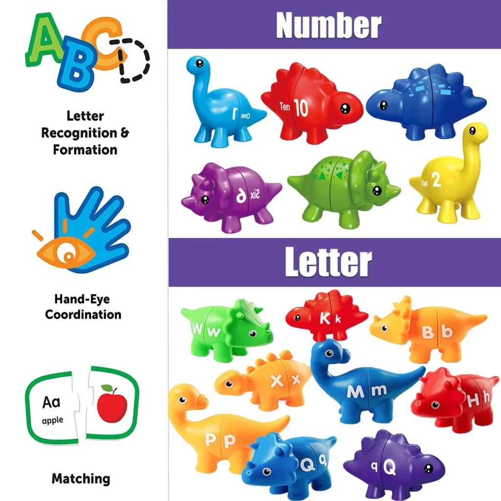 Abc Dinosaur Alphabet Match Game