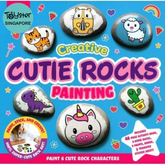 Activity Station Creative Cutie Rocks Painting Fun Book + Kit Activity Station