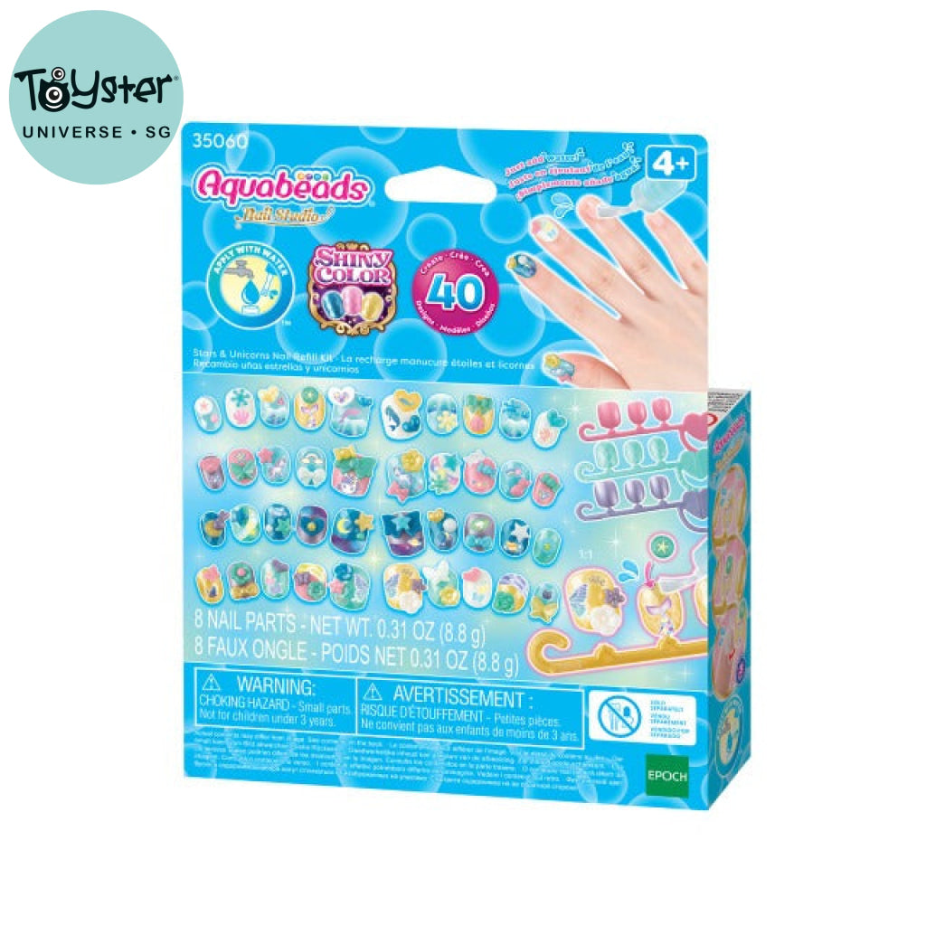 Aquabeads Starts N Unicorns Nail Refill Kit 35060