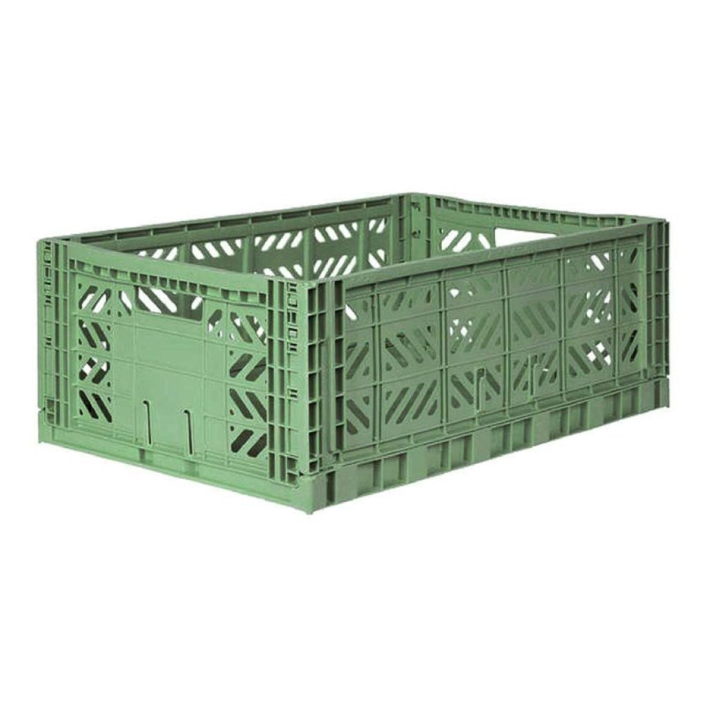 Aykasa Folding Maxibox Colour Crate - Sage - Storage