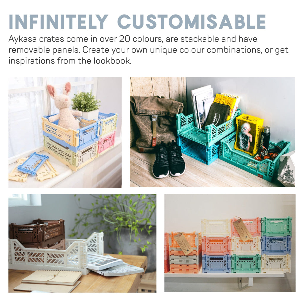 Aykasa Folding Maxibox Colour Crate - Storage