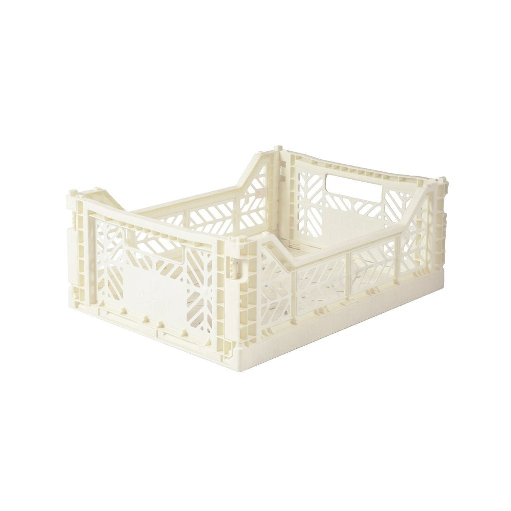 Aykasa Folding Midibox Colour Crate - Coconut Milk - Storage