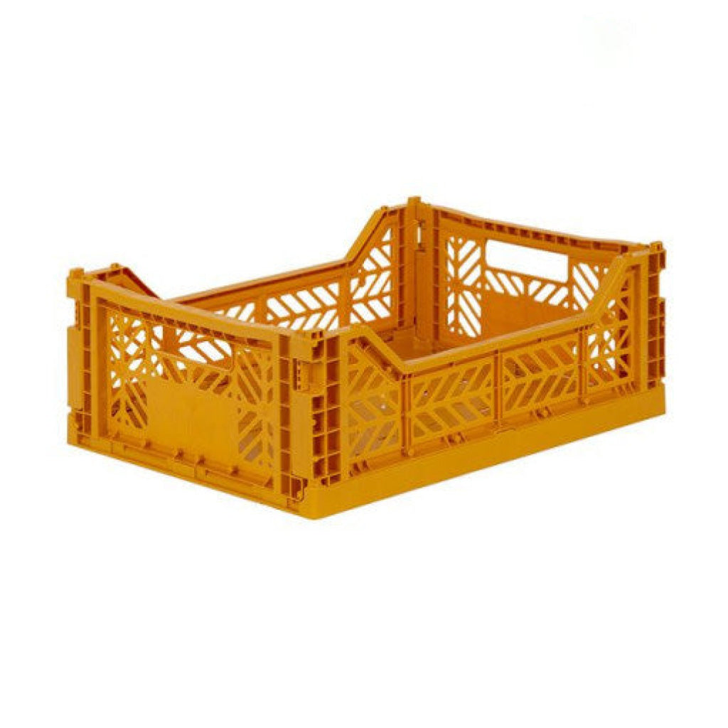 Aykasa Folding Midibox Colour Crate - Mustard - Storage